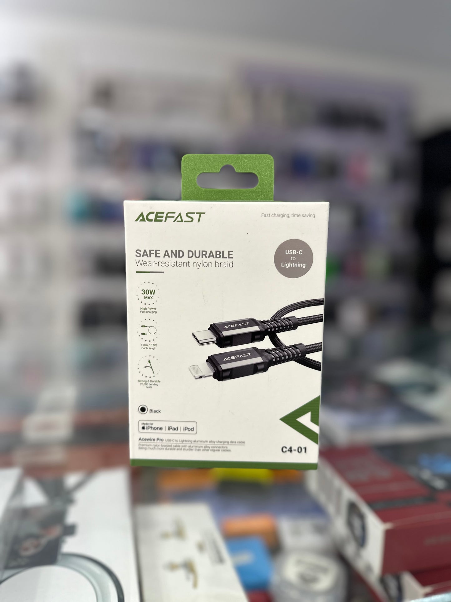 Acefast 30w usb c to lightning cable