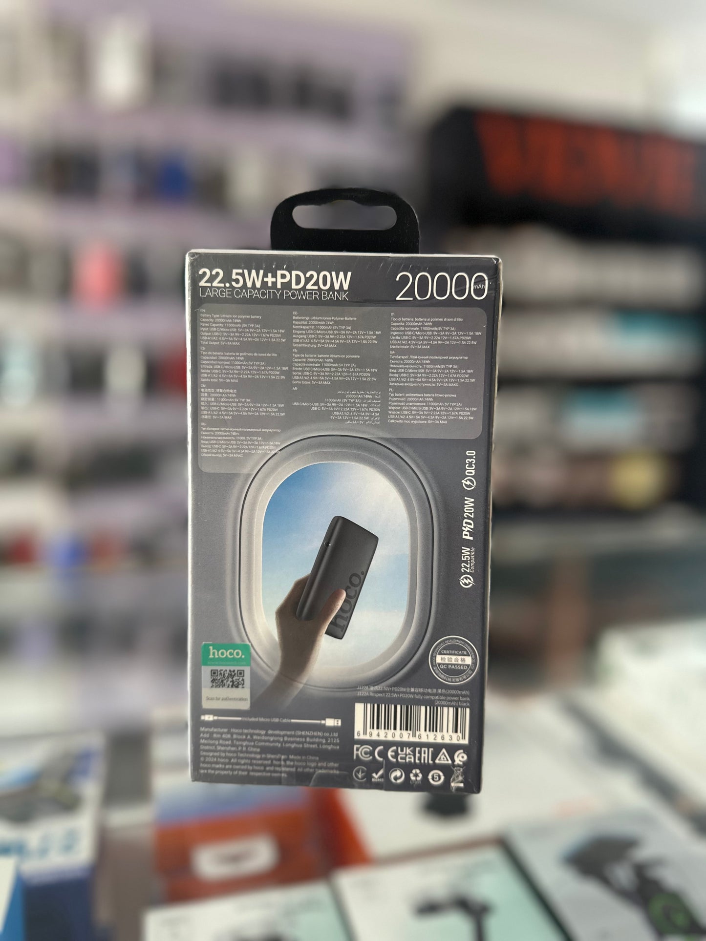 Hoco 20000mAh power bank j122A