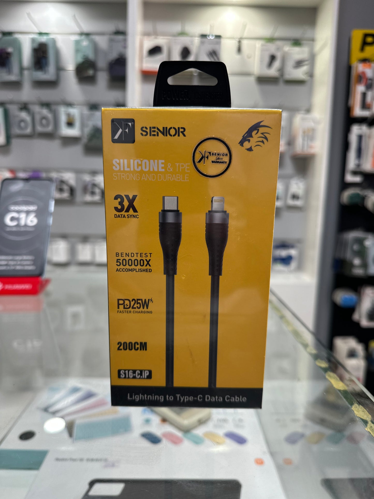 Senior 2 meters usb c to lightning cable