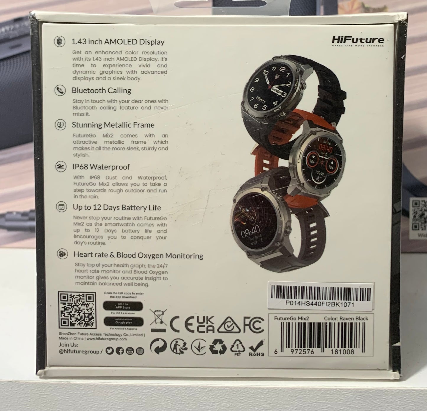 Hifuture futurego mix 2 smart watch