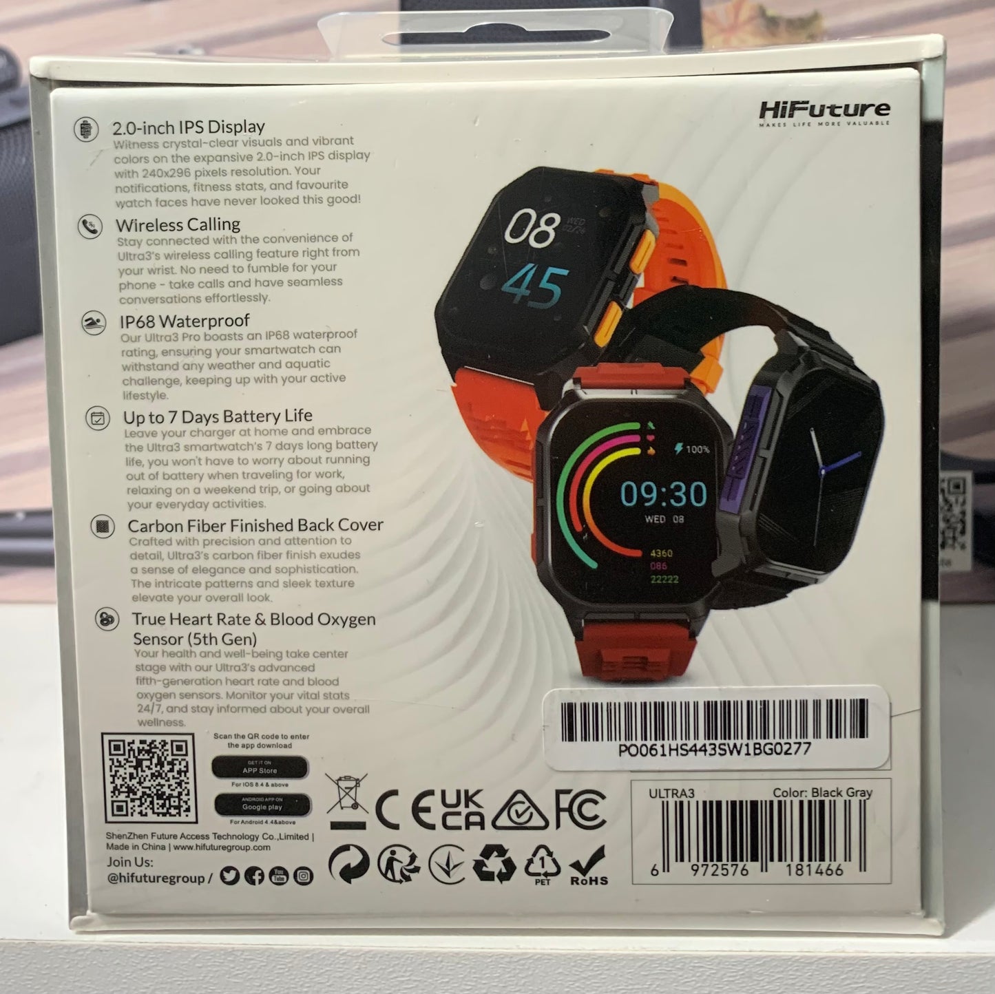 Hifuture ultra 3 smart watch