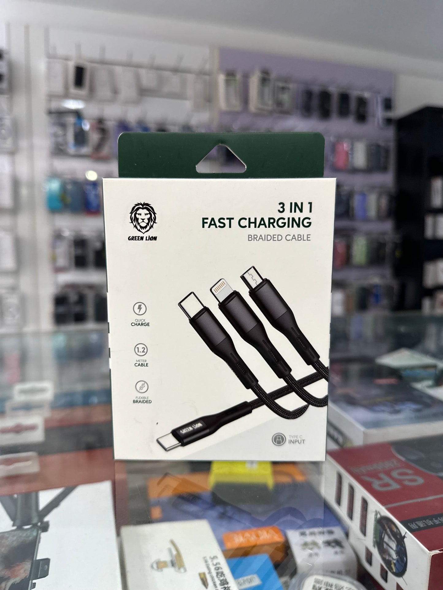 Greenlion 3 in 1 fast charging cable