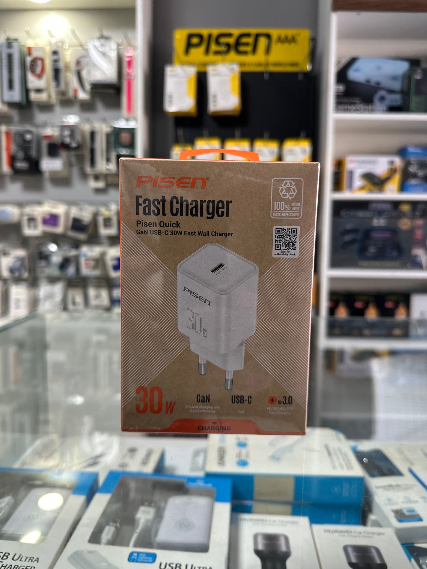 Pisen fast charger 30w type c