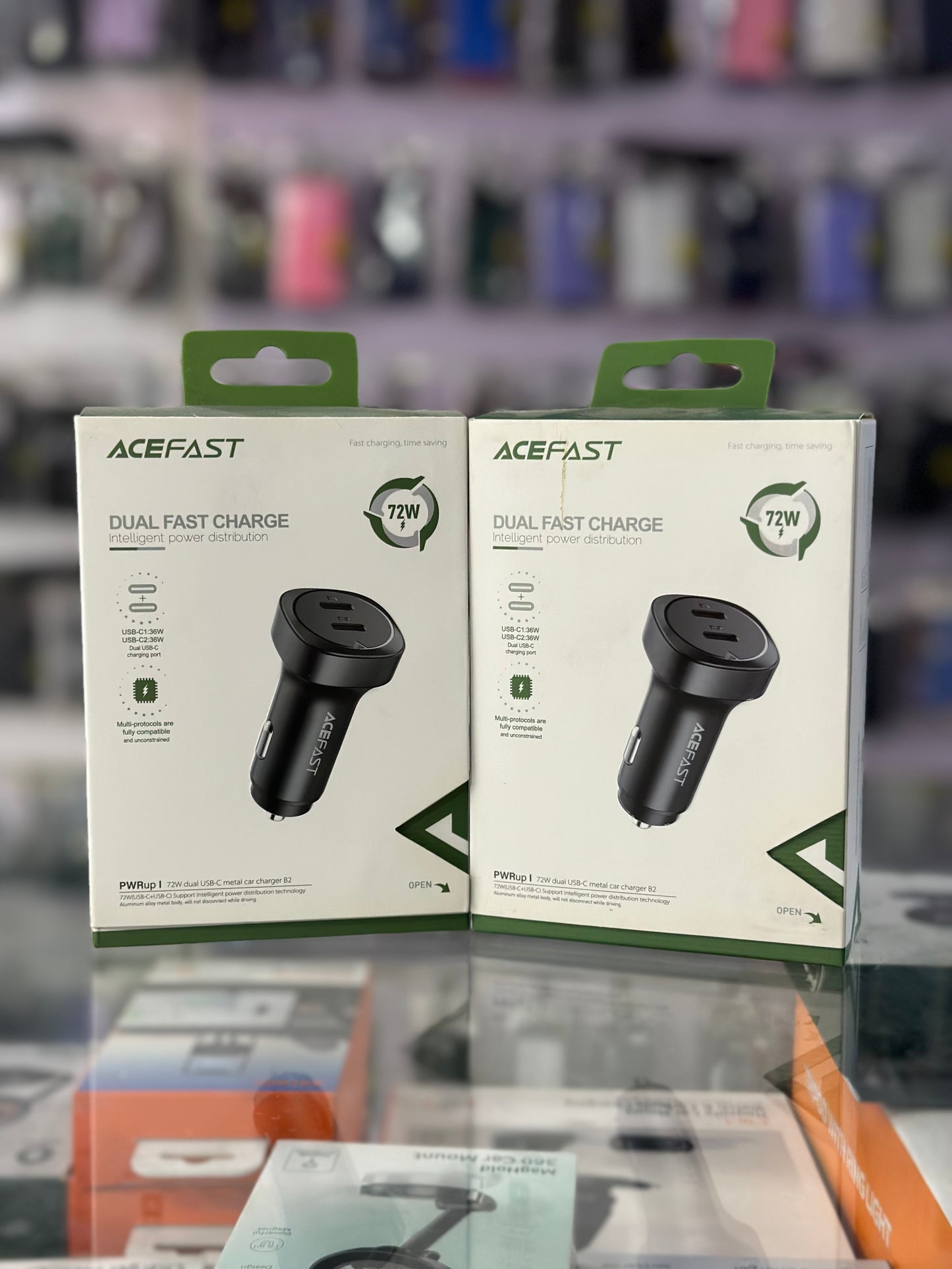 Acefast car dual fast charger