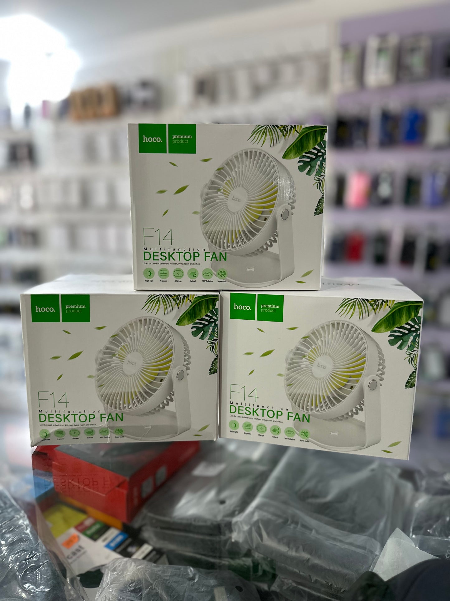 Hoco f14 desktop fan