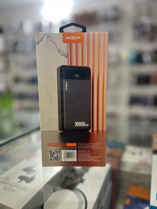 Moxom 30000mAh powerbank pd20w fast charging