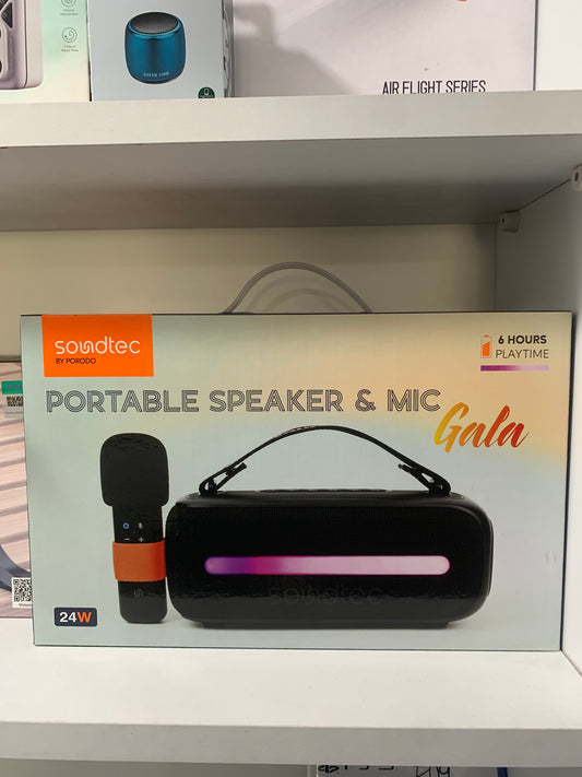 Soundtec by porodo portable speaker and microphone