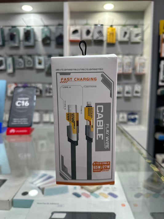 4 in 1 65W charging cable