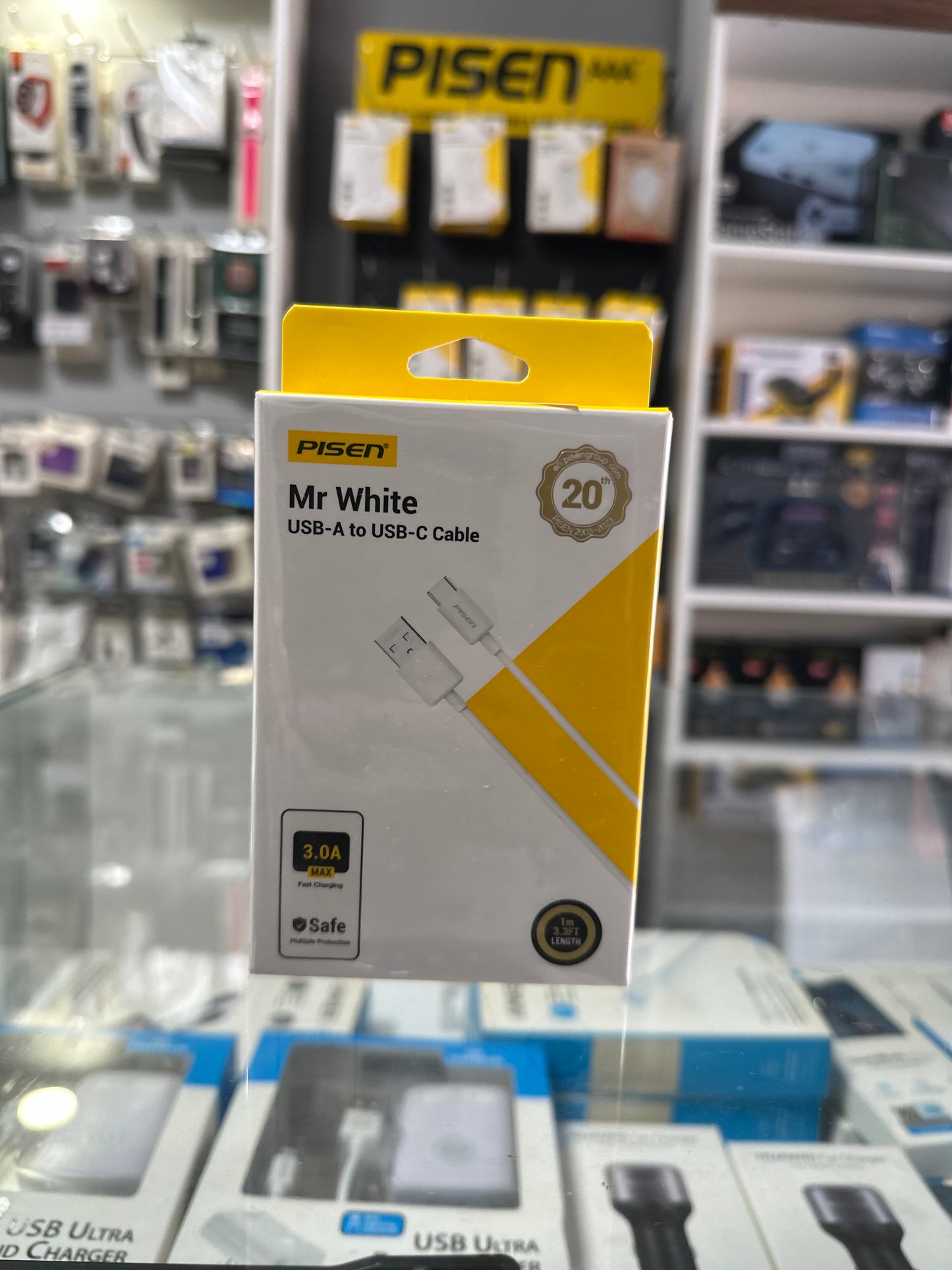 Pisen usb a to usb c cable